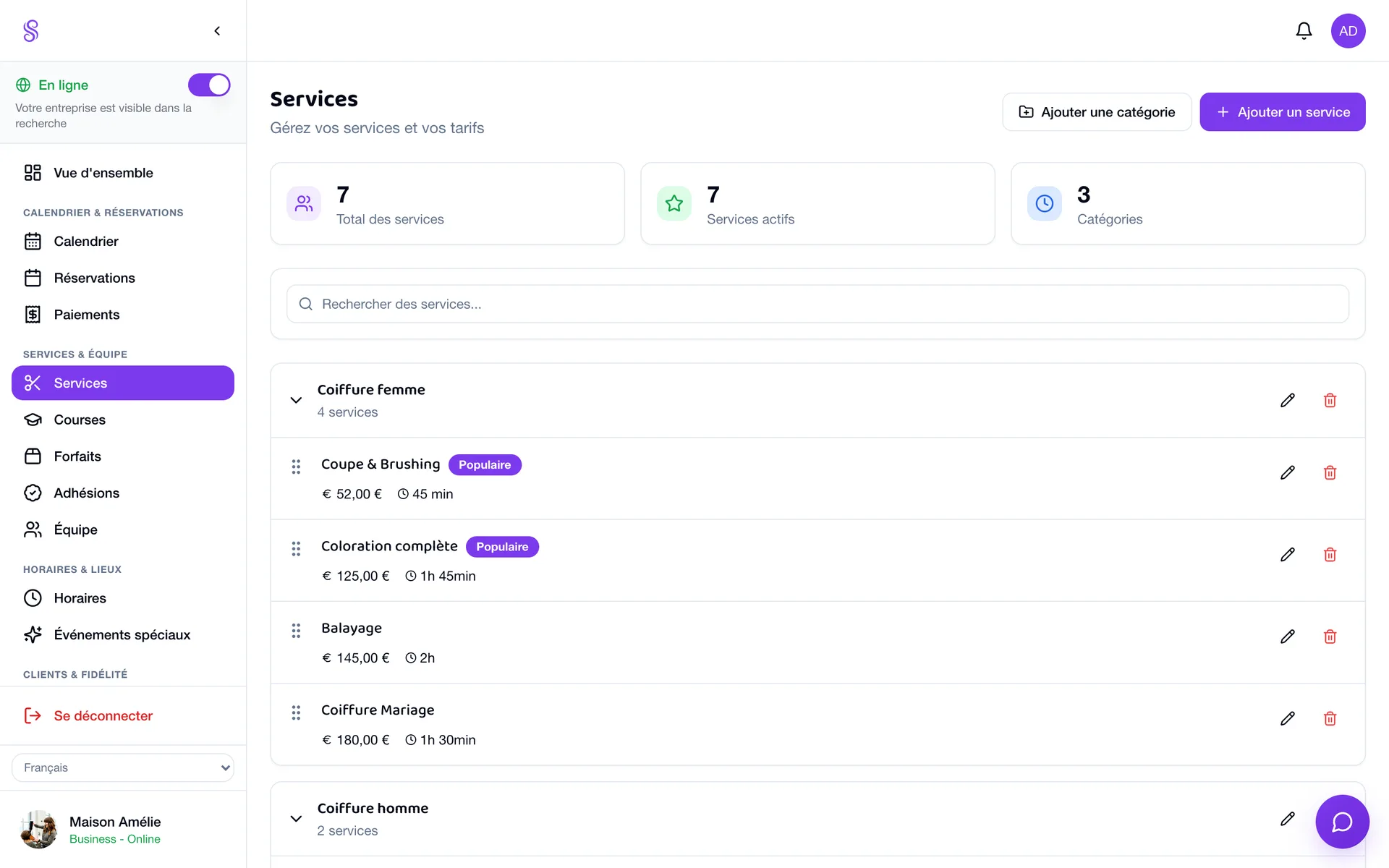 Services & pricing